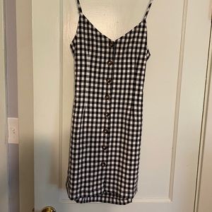 Black checkered dress